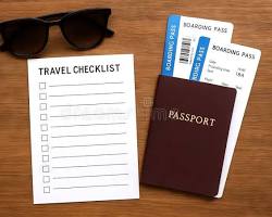 Travel planning checklist